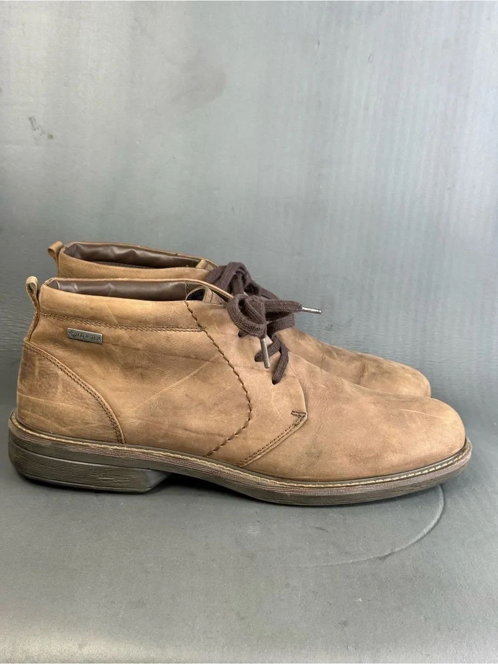 ECCO Turn GTX Gore-Tex chukka brown boot shoes men’s size 13